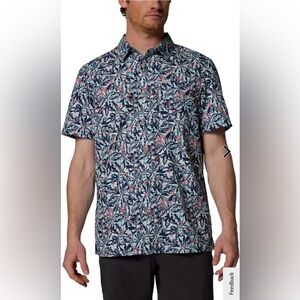 Columbia super slack tide camp button down shirt